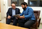 دیدار فرماندار اردبیل و رئیس انجمن هنرهای نمایشی استان