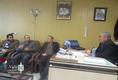 دیدار فرماندار بیله سوار با نویسنده کارگردان نمایش منتخب استان
