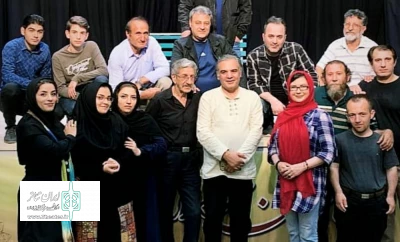 لعیا زنگنه به تماشای تمرین نمایش«اردبیلی لر» نشست