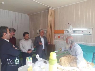 عیادت مدیرکل فرهنگ و ارشاد اسلامی استان اردبیل از استاد نادر مهدیلو
