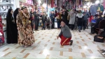 نمایش خیابانی «گویدن پیل یاغماز» در گرمی