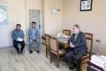 دیدار عوامل اجرایی نمایش زندگی در رود ارس با مدیرکل ارشاد اردبیل