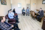 دیدار عوامل اجرایی نمایش زندگی در رود ارس با مدیرکل ارشاد اردبیل