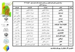 جدول برنامه ها
