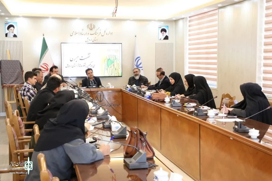 نشست خبری جشنواره تئاتر استانی اردبیل/ عکاس: ولی الله ارجمند