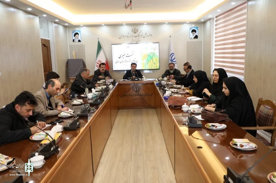 نشست خبری جشنواره تئاتر استانی اردبیل/ عکاس: ولی الله ارجمند