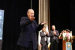استاد علی نصیریان در همایش تجلیل از نامداران اردبیل/عکاس: طاهر حضرتی