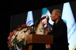 استاد علی نصیریان در همایش تجلیل از نامداران اردبیل/عکاس: طاهر حضرتی