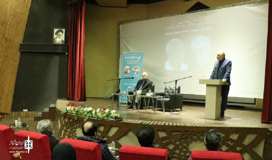 نشست انتقال تجربه در اردبیل با حضور استاد علی نصیریان و استاد داریوش مودبیان