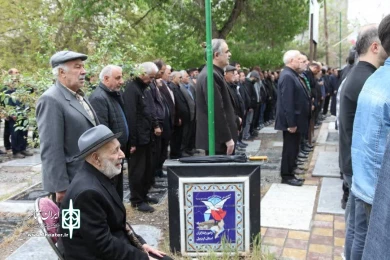 وداع اهالی هنر اردبیل با زنده یاد رحیم پرواسی/ عکاس: شهزاد رعبی