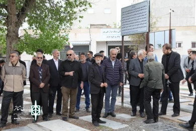 وداع اهالی هنر اردبیل با زنده یاد رحیم پرواسی/ عکاس: شهزاد رعبی