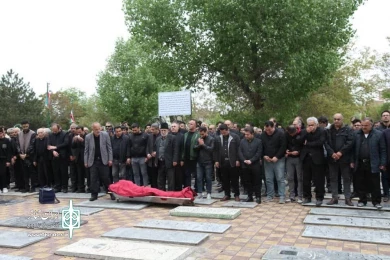 وداع اهالی هنر اردبیل با زنده یاد رحیم پرواسی/ عکاس: شهزاد رعبی