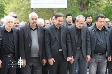 وداع اهالی هنر اردبیل با زنده یاد رحیم پرواسی/ عکاس: شهزاد رعبی