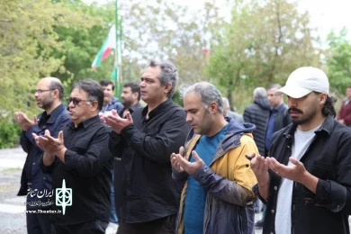 وداع اهالی هنر اردبیل با زنده یاد رحیم پرواسی/ عکاس: شهزاد رعبی