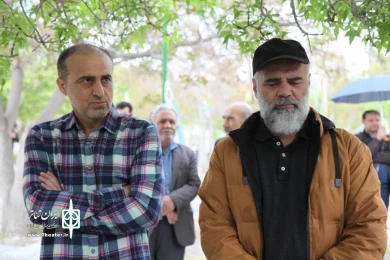 وداع اهالی هنر اردبیل با زنده یاد رحیم پرواسی/ عکاس: شهزاد رعبی