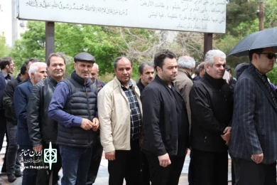 وداع اهالی هنر اردبیل با زنده یاد رحیم پرواسی/ عکاس: شهزاد رعبی
