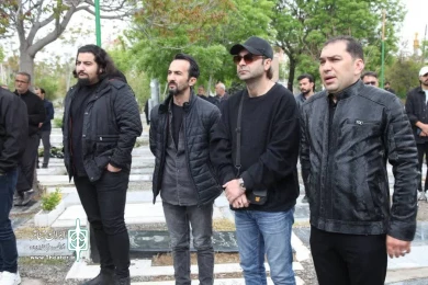 وداع اهالی هنر اردبیل با زنده یاد رحیم پرواسی/ عکاس: شهزاد رعبی