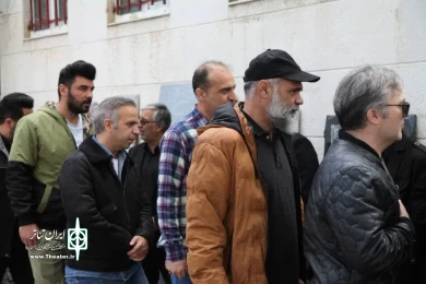 وداع اهالی هنر اردبیل با زنده یاد رحیم پرواسی/ عکاس: شهزاد رعبی