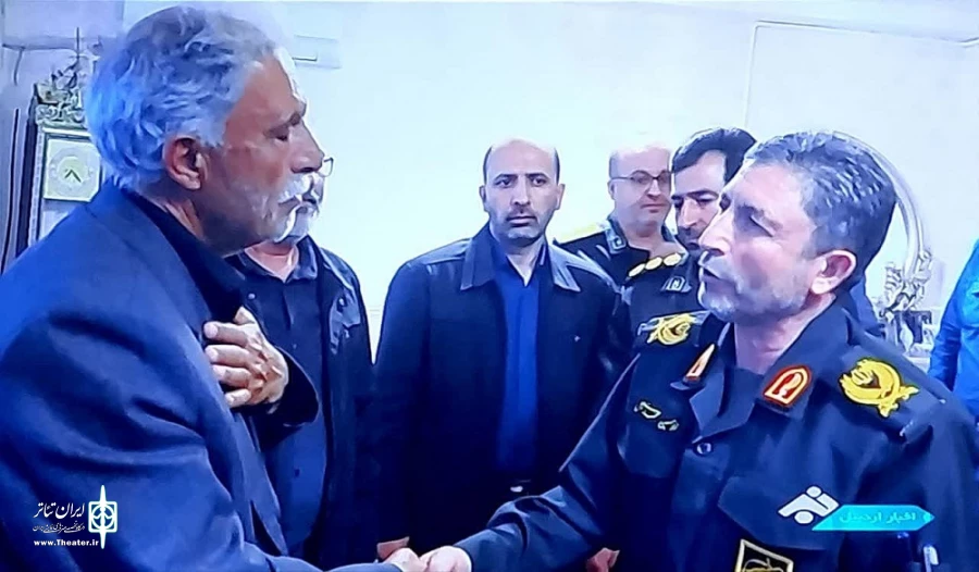 دیدار فرمانده سپاه استان اردبیل با خانواده زنده یاد خدایی