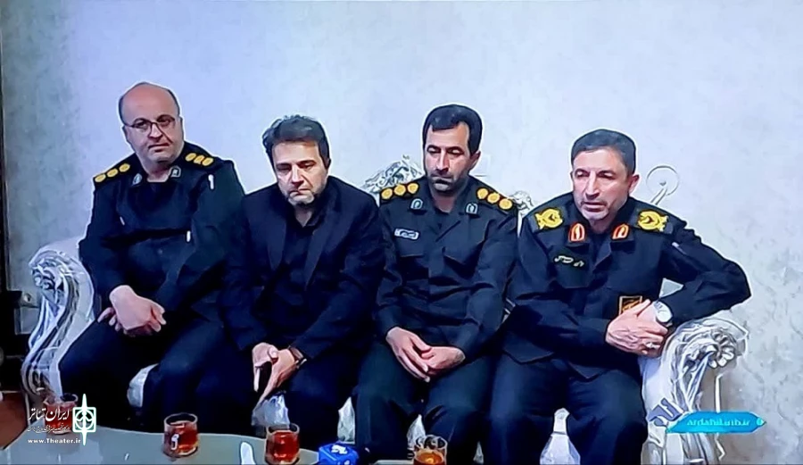 دیدار فرمانده سپاه استان اردبیل با خانواده زنده یاد خدایی